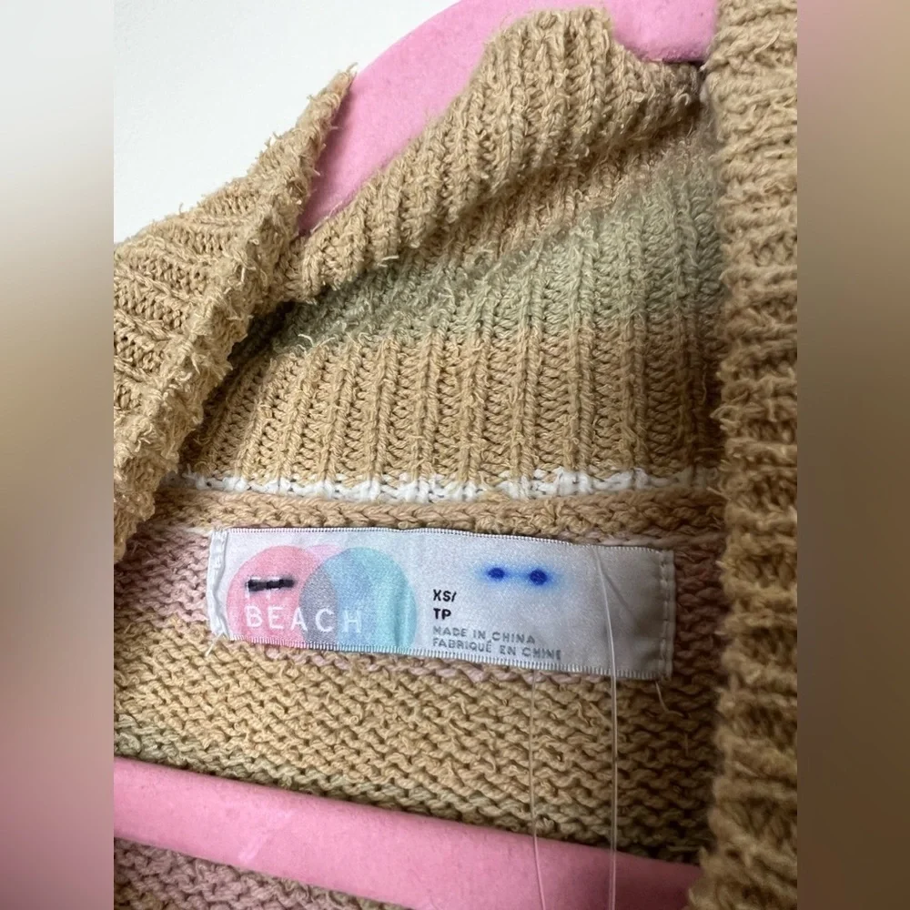 Free People Beach Toe In The Sand Sweater Dress XS oversized - Picture 4 of 9